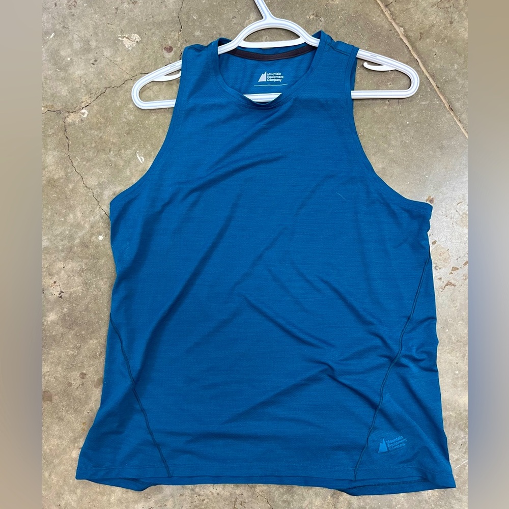 MEC athletic tank top, teal/ blue, size XL